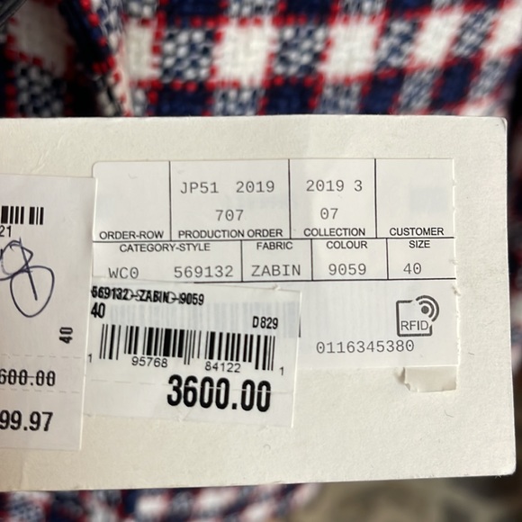 Gucci Red/White/Blue Plaid Oversized Jacket - Picture 7 of 7